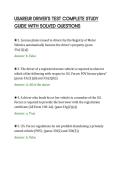 USAREUR DRIVER'S TEST COMPLETE STUDY&NewLine;GUIDE WITH SOLVED QUESTIONS