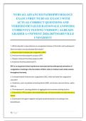 NURS 611 ADVANCED PATHOPHYSIOLOGY &NewLine;EXAM 3 PREP &sol;NURS 611 EXAM 3 WITH &NewLine;ACTUAL CORRECT QUESTIONS AND &NewLine;VERIFIED DETAILED RATIONALE ANSWERS&vert; &NewLine;CURRENTLY TESTING VERSION &vert; ALREADY &NewLine;GRADED A&plus;&vert;NEWEST &vert;2026-2027&vert;MARYVILLE &NewLine;UNIVERSITY  