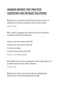 USAREUR DRIVER'S TEST PRACTICE&NewLine;QUESTIONS AND DETAILED SOLUTIONS