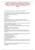 NRCME Test Bank Exam Questions Actual Exam 2026&sol;2027 &vert; Complete Exam-Style Questions with Detailed Rationales &vert; 100&percnt; Verified &vert; Pass Guaranteed &ndash; A&plus; Graded
