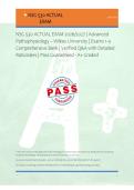 NSG 530 ACTUAL EXAM 2026&sol;2027 &vert; Advanced &NewLine;Pathophysiology &ndash; Wilkes University &vert; Exams 1-4 &NewLine;Comprehensive Bank &vert; Verified Q&A with Detailed &NewLine;Rationales &vert; Pass Guaranteed - A&plus; Graded 