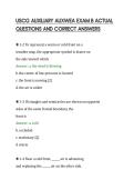 USCG AUXILIARY AUXWEA EXAM B ACTUAL&NewLine;QUESTIONS AND CORRECT ANSWERS