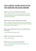 USCG AUXILIARY AUXWEA EXAM B ACTUAL&NewLine;TEST QUESTIONS AND SOLVED ANSWERS&NewLine;