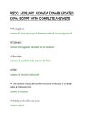 USCG AUXILIARY AUXWEA EXAM B UPDATED&NewLine;EXAM SCRIPT WITH COMPLETE ANSWERS&NewLine;