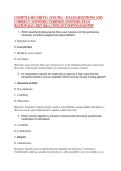 COMPTIA SECURITY&plus; &lpar;SY0-701&rpar; &ndash; EXAM QUESTIONS AND &NewLine;CORRECT ANSWERS &lpar;VERIFIED ANSWERS&rpar; PLUS &NewLine;RATIONALE &vert; 2027 Q&A &vert; INSTANT DOWNLOAD PDF