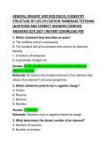 Test Bank for General&comma; Organic&comma; and Biological Chemistry&colon; Structures of Life 6th Edition by Timberlake &ndash; Questions and Correct Answers