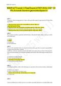 NRNP 6675 Week 11 Final Exam Guide &vert; 2026&sol;2027 PMHNP&NewLine;&NewLine;