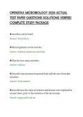 OPENSTAX MICROBIOLOGY 2026 ACTUAL&NewLine;TEST PAPER QUESTIONS SOLUTIONS VERIFIED&NewLine;COMPLETE STUDY PACKAGE&NewLine;
