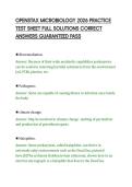 OPENSTAX MICROBIOLOGY 2026 PRACTICE&NewLine;TEST SHEET FULL SOLUTIONS CORRECT&NewLine;ANSWERS GUARANTEED PASS