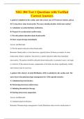 NSG 304 Test 1 Questions with Verified&NewLine;Correct Answers