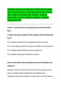 ALBERTA MASTER ELECTRICIAN CERTIFICATION EXAM&vert;&NewLine;HIGH YIELD PRACTICE QUESTIONS AND STUDY GUIDE &vert;&NewLine;REAL EXAM QUESTIONS AND CORRECT VERIFIED&NewLine;SOLUTIONS &vert;LATEST UPDATED VERSION &vert; INSTANT&NewLine;DOWNLOAD PDF