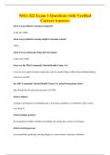 NSG-322 Exam 1 Questions with Verified&NewLine;Correct Answers