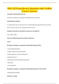 NSG-322 Exam Review Questions with Verified&NewLine;Correct Answers