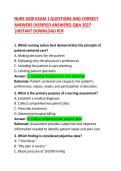 NURS 5020 Exam 1 Questions and Correct Answers