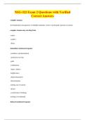 NSG-322 Exam 2 Questions with Verified&NewLine;Correct Answers