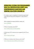 OPERATING SYSTEMS FOR PROGRAMMERS&NewLine;WGU C191 CERTIFICATION SCRIPT 2026&NewLine;COMPREHENSIVE QUESTIONS AND&NewLine;VERIFIED SOLUTIONS GRADED A&plus;