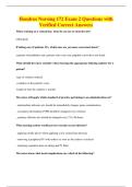 Hondros Nursing 172 Exam 2 Questions with&NewLine;Verified Correct Answers