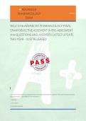 WGU D116 ADVANCED PHARMACOLOGY FINAL &NewLine;EXAM OBJECTIVE ASSEMENT & PRE-ASSESMENT &NewLine;700 QUESTIONS AND ANSWERS LATEST UPDATE &NewLine;THIS YEAR - JUST RELEASED 