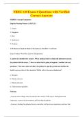 NRSG 110 Exam 1 Questions with Verified&NewLine;Correct Answers