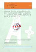 WGU D116 ADVANCED PHARMACOLOGY FINAL &NewLine;EXAM OBJECTIVE ASSEMENT & PRE-ASSESMENT &NewLine;700 QUESTIONS AND ANSWERS LATEST UPDATE &NewLine;THIS YEAR - JUST RELEASED 