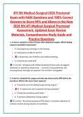 ATI RN Medical-Surgical 2026 Proctored &NewLine;Exam with NGN Questions and 100&percnt; Correct &NewLine;Answers to Score 98&percnt; and Above in the New &NewLine;2026 RN ATI Medical-Surgical Proctored &NewLine;Assessment&comma; Updated Exam Review &NewLine;Materials&comma; Comprehensive Study Guide and &NewLine;Practice 