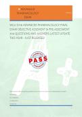 WGU D116 ADVANCED PHARMACOLOGY FINAL &NewLine;EXAM OBJECTIVE ASSEMENT & PRE-ASSESMENT &NewLine;700 QUESTIONS AND ANSWERS LATEST UPDATE &NewLine;THIS YEAR - JUST RELEASED 