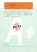 WGU D116 ADVANCED PHARMACOLOGY FINAL &NewLine;EXAM 2 OBJECTIVE ASSEMENT & PRE-ASSESMENT &NewLine;700 QUESTIONS AND ANSWERS LATEST UPDATE &NewLine;THIS YEAR - JUST RELEASED 