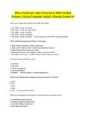 Ethics Final Exam with all Correct & 100&percnt; Verified Answers &vert;Actual Complete Update &vert;Already Graded A&plus;