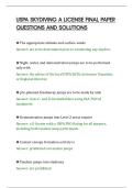 USPA SKYDIVING A LICENSE FINAL PAPER&NewLine;QUESTIONS AND SOLUTIONS&NewLine;