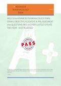 WGU D116 ADVANCED PHARMACOLOGY FINAL &NewLine;EXAM 2 OBJECTIVE ASSEMENT & PRE-ASSESMENT &NewLine;700 QUESTIONS AND ANSWERS LATEST UPDATE &NewLine;THIS YEAR - JUST RELEASED 