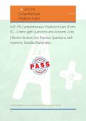 VATI PN Comprehensive Predictor Exam &lpar;Form &NewLine;B&rpar; &ndash; Green Light Questions and Answers 2026 &NewLine;&vert; Review & Next Gen Practice Questions with &NewLine;Answers&comma; Detailed Rationales 