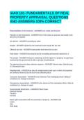 IAAO 101- FUNDAMENTALS OF REAL PROPERTY APPRAISAL BUNDLE PACK  100&percnt; CORRECT