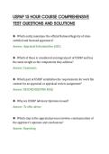 USPAP 15 HOUR COURSE COMPREHENSIVE&NewLine;TEST QUESTIONS AND SOLUTIONS