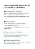 USPAP 15 HOUR COURSE EXAM ACTUAL TEST&NewLine;QUESTIONS AND SOLVED ANSWERS&NewLine;