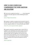 USPAP 15 HOUR COURSE EXAM&NewLine;COMPREHENSIVE TEST PAPER QUESTIONS&NewLine;AND SOLUTIONS