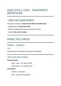 GCSE OCR Latin &lpar;9&ndash;1&rpar; Exam Perfect Master Guide