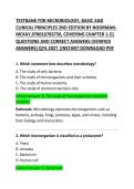Test Bank for Microbiology&colon; Basic and Clinical Principles 2nd Edition by Noorman-McKay &ndash; Chapters 1&ndash;21 Questions and Correct Answers