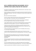 NR 511 MIDTERM QUESTIONS AND ANSWERS &vert; NR 511 MIDTERM STUDY GUIDE & PRACTICE TEST 2026&sol;2027