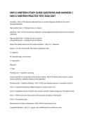 NR511 MIDTERM STUDY GUIDE QUESTIONS AND ANSWERS &vert; NR511 MIDTERM PRACTICE TEST 2026&sol;2027