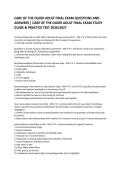 CARE OF THE OLDER ADULT FINAL EXAM QUESTIONS AND ANSWERS &vert; CARE OF THE OLDER ADULT FINAL EXAM STUDY GUIDE & PRACTICE TEST 2026&sol;2027