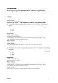 Test Bank for Marketing Management 4th Edition By Mark Johnston Greg Marshall ISBN&colon; 9781260381917