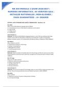 NR 599 MODULE 3 EXAM 2026&sol;2027 &vert; NURSING INFORMATICS &vert; 40 VERIFIED Q&A &vert; DETAILED RATIONALES &vert; NGN-ALIGNED &vert; PASS GUARANTEED &ndash; A&plus; GRADED