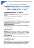 NR 599 MODULE 4 EXAM 2026&sol;2027 &vert; NURSING INFORMATICS &vert; 40 VERIFIED Q&A &vert; DETAILED RATIONALES &vert; NGN-ALIGNED &vert; PASS GUARANTEED &ndash; A&plus; GRADED
