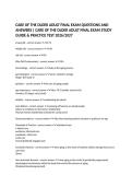 &NewLine;CARE OF THE OLDER ADULT FINAL EXAM QUESTIONS AND ANSWERS &vert; CARE OF THE OLDER ADULT FINAL EXAM STUDY GUIDE & PRACTICE TEST 2026&sol;2027&NewLine;