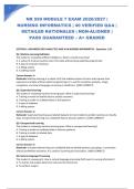 NR 599 MODULE 7 EXAM 2026&sol;2027 &vert; NURSING INFORMATICS &vert; 40 VERIFIED Q&A &vert; DETAILED RATIONALES &vert; NGN-ALIGNED &vert; PASS GUARANTEED &ndash; A&plus; GRADED