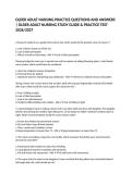 OLDER ADULT NURSING PRACTICE QUESTIONS AND ANSWERS &vert; OLDER ADULT NURSING STUDY GUIDE & PRACTICE TEST 2026&sol;2027&NewLine;&NewLine;