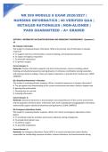  NR 599 MODULE 8 EXAM 2026&sol;2027 &vert; NURSING INFORMATICS &vert; 40 VERIFIED Q&A &vert; DETAILED RATIONALES &vert; NGN-ALIGNED &vert; PASS GUARANTEED &ndash; A&plus; GRADED