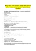 API 580 Final Exam Questions with all Correct & 100&percnt; Verified Answers &vert;Actual Complete Update &vert;Already Graded A&plus;
