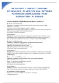 NR 599 QUIZ 1 LATEST 2026&sol;2027 &vert; NURSING INFORMATICS &vert; 50 VERIFIED Q&A &vert; DETAILED RATIONALES &vert; NGN-ALIGNED &vert; PASS GUARANTEED &ndash; A&plus; GRADED