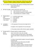 API 510 &lpar;Pressure Vessel Inspection Code&rpar; Exam with all Correct & 100&percnt; Verified Answers &vert;Already Graded A&plus;